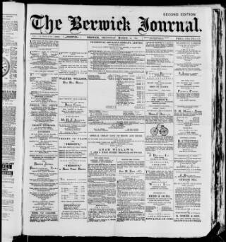 cover page of Illustrated Berwick Journal published on March 19, 1891
