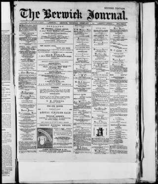 cover page of Illustrated Berwick Journal published on February 2, 1893