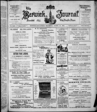 cover page of Illustrated Berwick Journal published on March 19, 1914