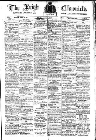 cover page of Leigh Chronicle and Weekly District Advertiser published on May 2, 1913