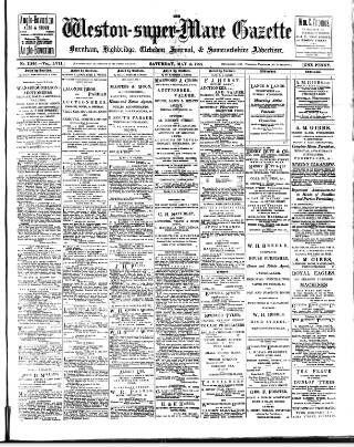 cover page of Weston-super-Mare Gazette published on May 4, 1901