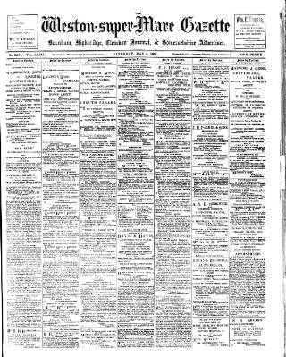 cover page of Weston-super-Mare Gazette published on May 4, 1907