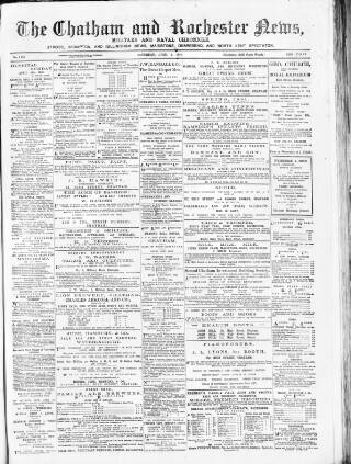 cover page of Chatham News published on April 4, 1891