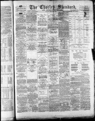 cover page of Chorley Standard and District Advertiser published on February 2, 1878