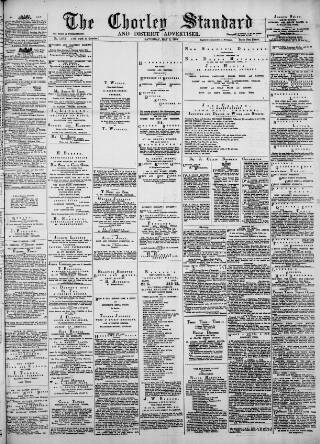 cover page of Chorley Standard and District Advertiser published on May 2, 1885
