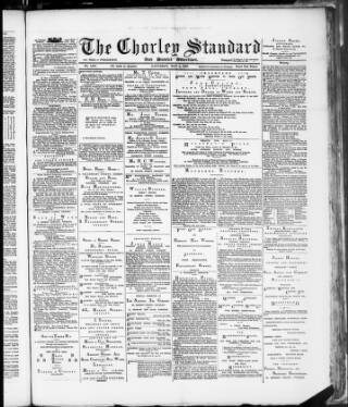 cover page of Chorley Standard and District Advertiser published on May 4, 1889