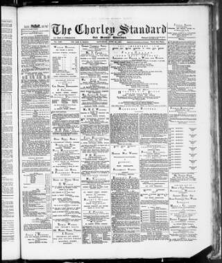 cover page of Chorley Standard and District Advertiser published on June 29, 1889