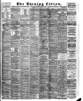 cover page of Glasgow Evening Citizen published on February 2, 1884