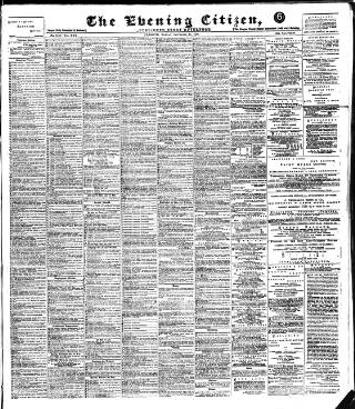 cover page of Glasgow Evening Citizen published on September 17, 1888