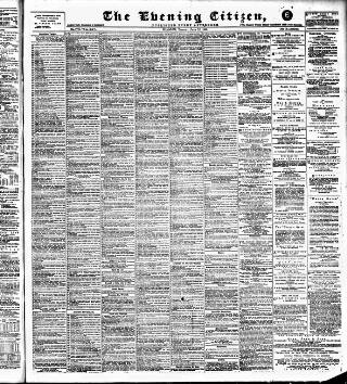 cover page of Glasgow Evening Citizen published on June 18, 1889
