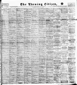 cover page of Glasgow Evening Citizen published on June 18, 1890