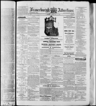 cover page of Fraserburgh Advertiser published on February 2, 1866