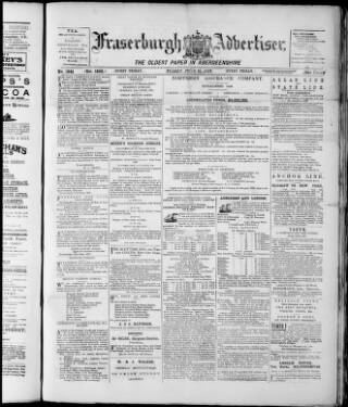 cover page of Fraserburgh Advertiser published on June 18, 1897