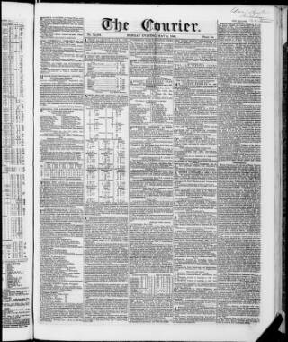 cover page of London Courier and Evening Gazette published on May 4, 1840