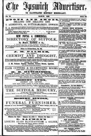 cover page of Ipswich Advertiser published on March 2, 1863