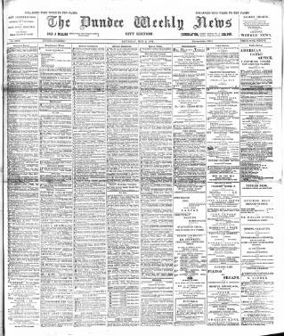 cover page of Dundee Weekly News published on May 2, 1891