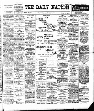 cover page of Dublin Daily Nation published on May 4, 1898