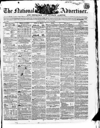 cover page of National Advertiser and Edinburgh and Glasgow Gazette published on May 6, 1848