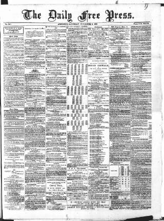 cover page of Aberdeen Free Press published on November 2, 1889