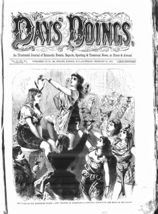 cover page of The Days' Doings published on February 25, 1871