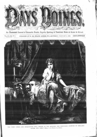 cover page of The Days' Doings published on February 3, 1872