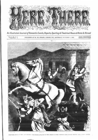 cover page of The Days' Doings published on November 2, 1872