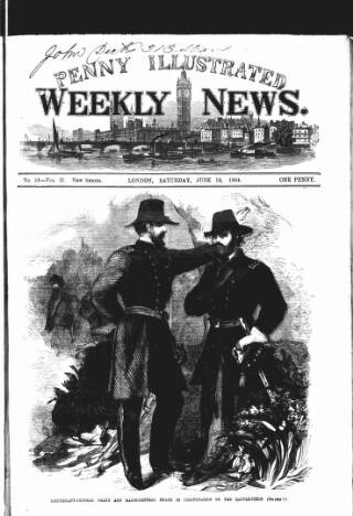 cover page of Illustrated Weekly News published on June 18, 1864