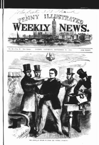 cover page of Illustrated Weekly News published on September 17, 1864