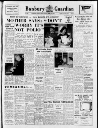 cover page of Banbury Guardian published on November 2, 1961