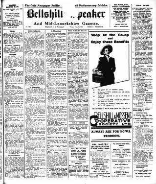 cover page of Bellshill Speaker published on June 18, 1948