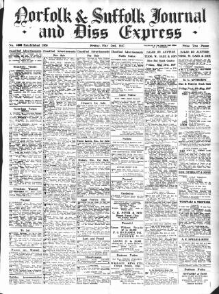 cover page of Diss Express published on May 2, 1947