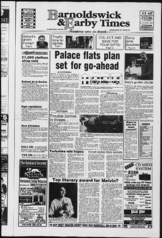 cover page of Barnoldswick & Earby Times published on June 18, 1993