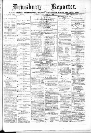 cover page of Dewsbury Reporter published on September 17, 1881