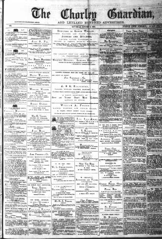 cover page of Chorley Guardian published on August 2, 1873