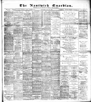 cover page of Nantwich Guardian published on June 18, 1892