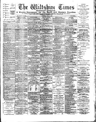 cover page of Wiltshire Times and Trowbridge Advertiser published on June 18, 1892