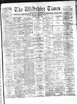 cover page of Wiltshire Times and Trowbridge Advertiser published on May 2, 1896