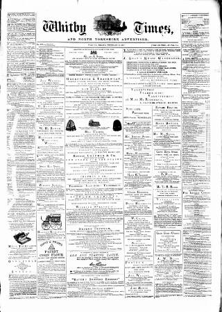 cover page of Whitby Times published on February 2, 1877