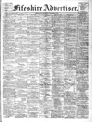 cover page of Fifeshire Advertiser published on November 2, 1907