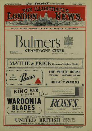 cover page of Illustrated London News published on May 4, 1946
