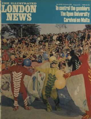 cover page of Illustrated London News published on August 2, 1969