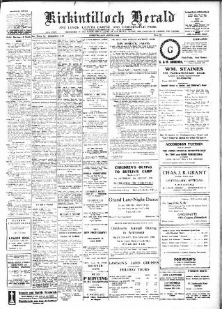 cover page of Kirkintilloch Herald published on August 2, 1950