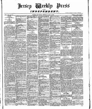 cover page of Jersey Independent and Daily Telegraph published on May 4, 1907