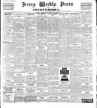 cover page of Jersey Independent and Daily Telegraph published on November 2, 1907