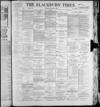 cover page of Blackburn Times published on February 2, 1901