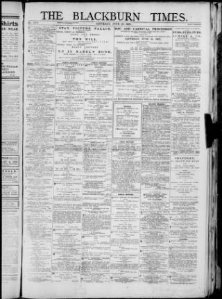 cover page of Blackburn Times published on June 18, 1927