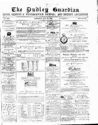 cover page of Dudley Guardian published on May 30, 1874