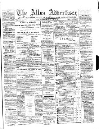 cover page of Alloa Advertiser published on June 18, 1864