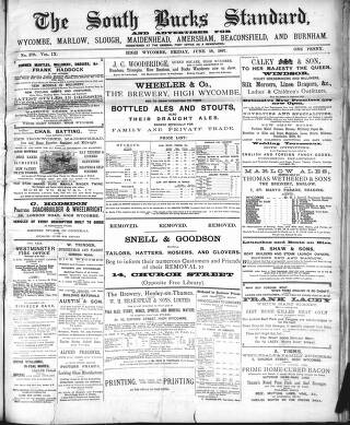 cover page of South Bucks Standard published on June 18, 1897