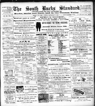 cover page of South Bucks Standard published on November 2, 1900
